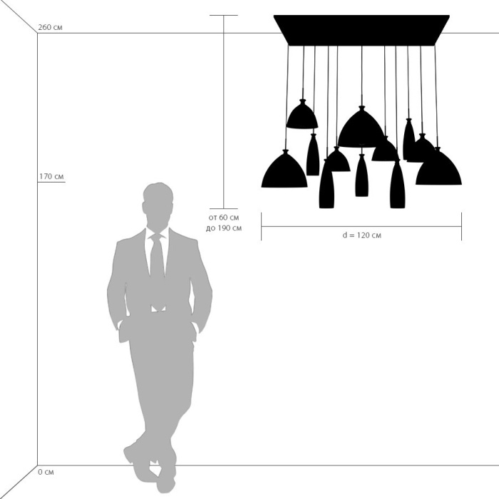 Подвесная люстра Agola LIGHTSTAR 810223