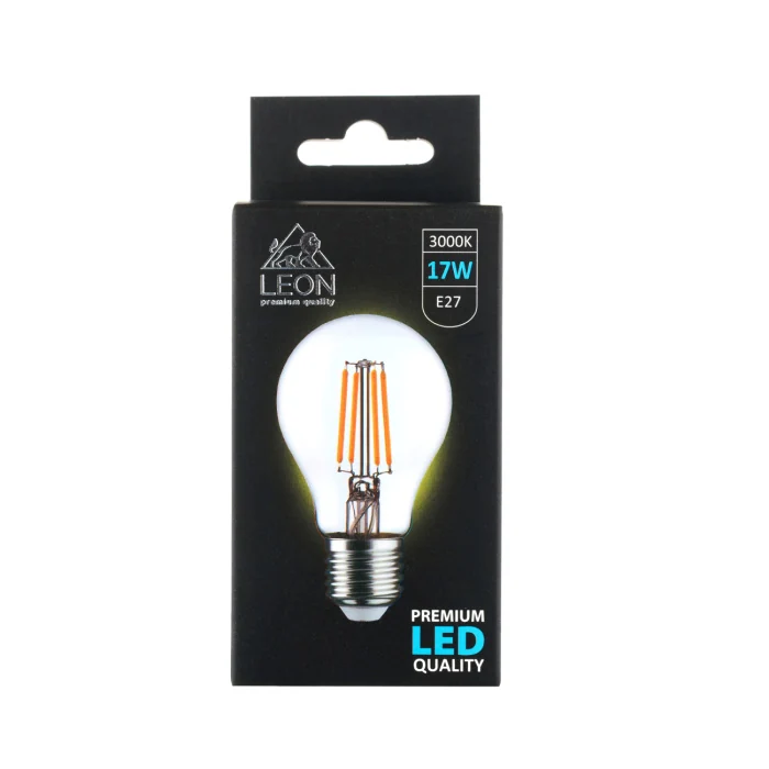 Светодиодная лампа Leon LE-A60-17W-3000K-E27/CL