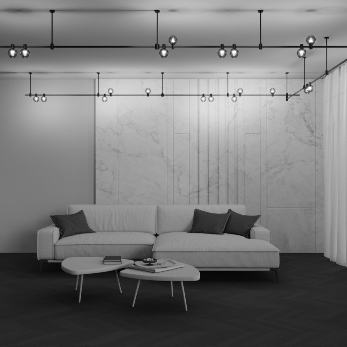 Трековый светильник Maytoni Bubble TR148-1-3W4K-B