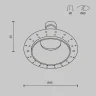 Встраиваемый светильник Maytoni Share DL126-GU10-TRS-W