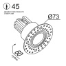 Встраиваемый светильник Ledron SL74217 White