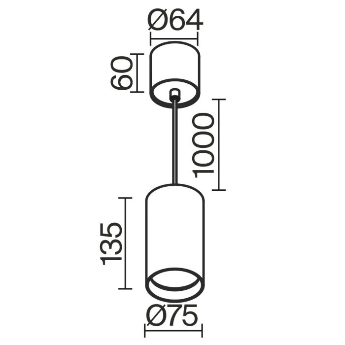 Подвесной светильник Maytoni Vol P100PL-20W3K-W