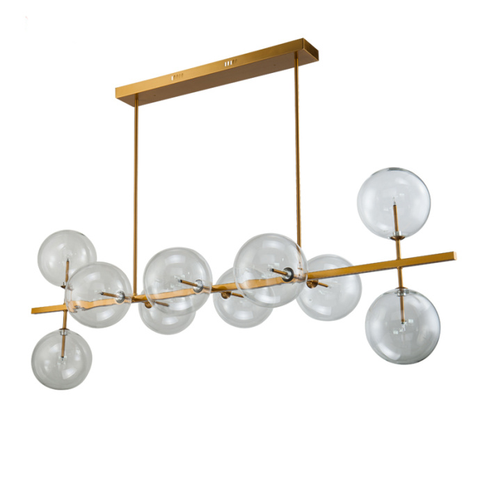 Подвесная люстра Delight Collection Globe Mobile KG0965P-10L brass