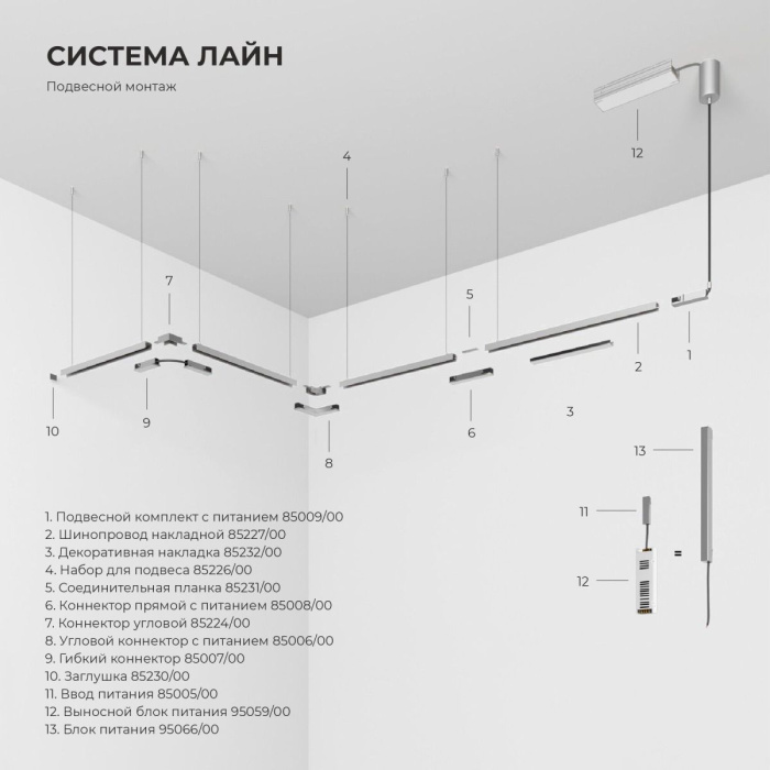 Трековый магнитный светильник Elektrostandard Line magnetic 4690389220678
