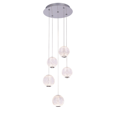 Подвесной светильник Delight Collection Elliot Diamante MD20001012-5A chrome