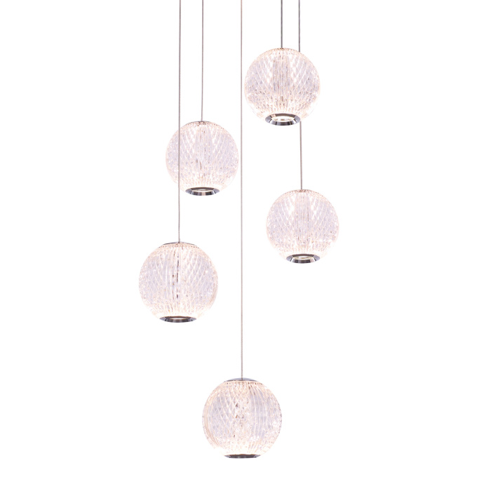 Подвесной светильник Delight Collection Elliot Diamante MD20001012-5A chrome