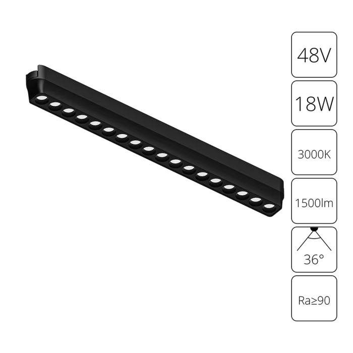 Магнитная трековая система Arte Lamp RAPID A1169PL-1BK