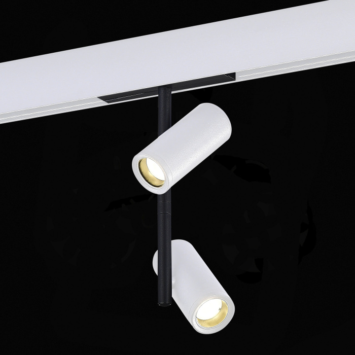 Магнитный трековый светильник Белый LED 1*16W 4000K 1 200Lm Ra>90 36° IP20 D45xH240 48V ST808.546.16