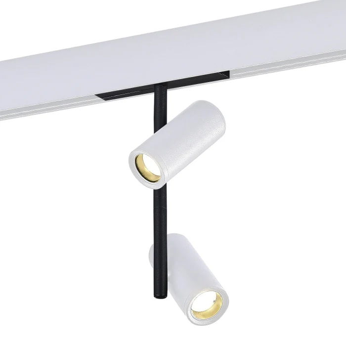 Магнитный трековый светильник Белый LED 1*16W 4000K 1 200Lm Ra>90 36° IP20 D45xH240 48V ST808.546.16