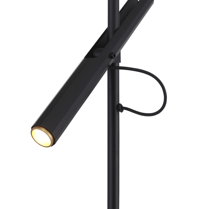 Прикроватная лампа ST-Luce Черный/Черный, Золотистый LED 1*3W 3000K SL6210.404.01