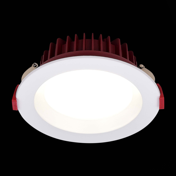 Светильник встраиваемый Белый LED 1*24W 3000K 1 920Lm Ra80 100° IP44 D165xH54 100-240VV ST752.538.24