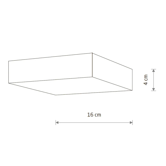 Потолочный cветильник Nowodvorski Lid Square Led White 10421