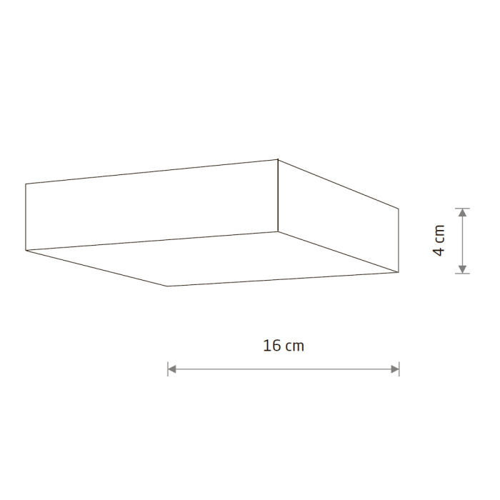 Потолочный cветильник Nowodvorski Lid Square Led White 10421