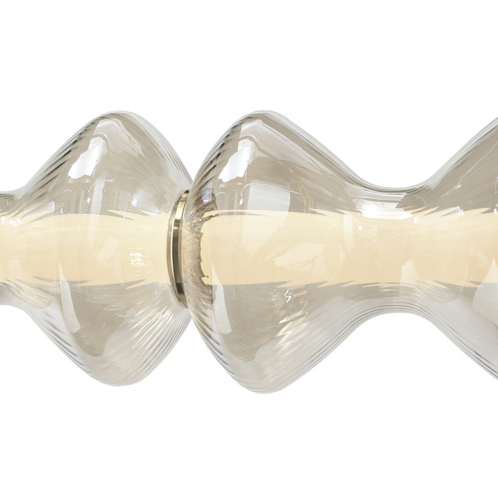 Светильник подвесной ST-Luce золото/коньячный LED 1*28W 3000K SL6136.243.01