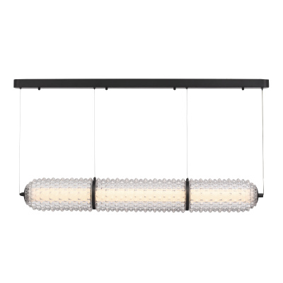 Светильник подвесной ST-Luce черный/прозрачный LED 1*37W 4000K SL6144.413.01