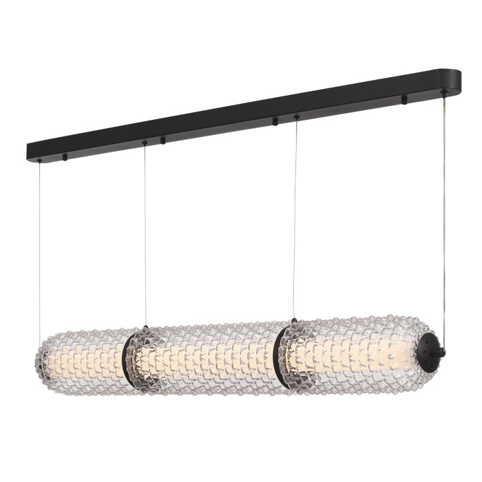 Светильник подвесной ST-Luce черный/прозрачный LED 1*37W 4000K SL6144.413.01