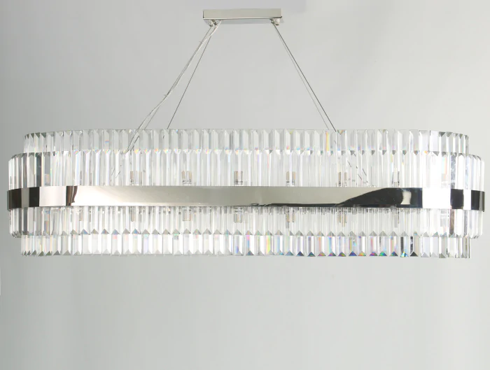 Подвесной светильник  10242/120 oval nickel Newport