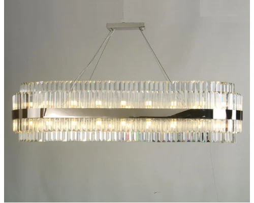 Подвесной светильник  10242/120 oval nickel Newport