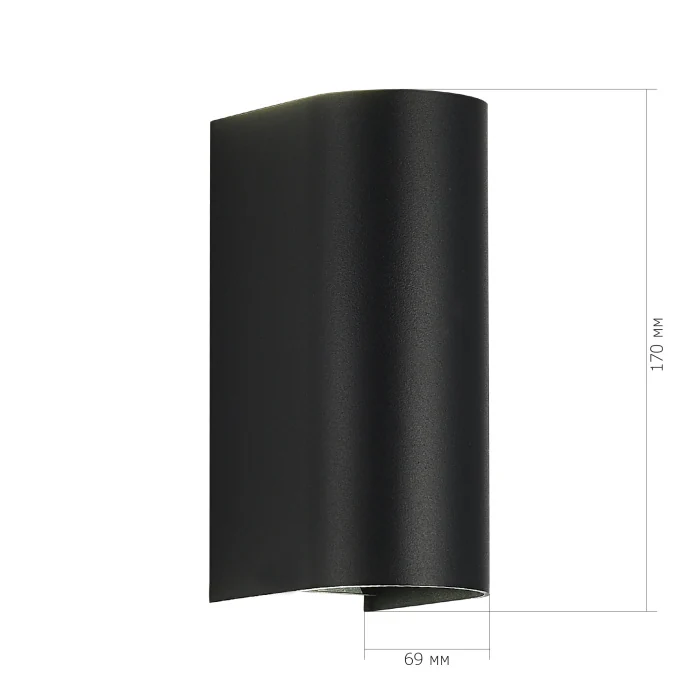 Светильник уличный настенный ST-Luce черный/черный LED 1*10W 3000K/4000K/6500K SL9516.401.01