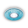 Встраиваемый точечный светильник MR16 с LED подсветкой Ambrella light S333 BL/WH