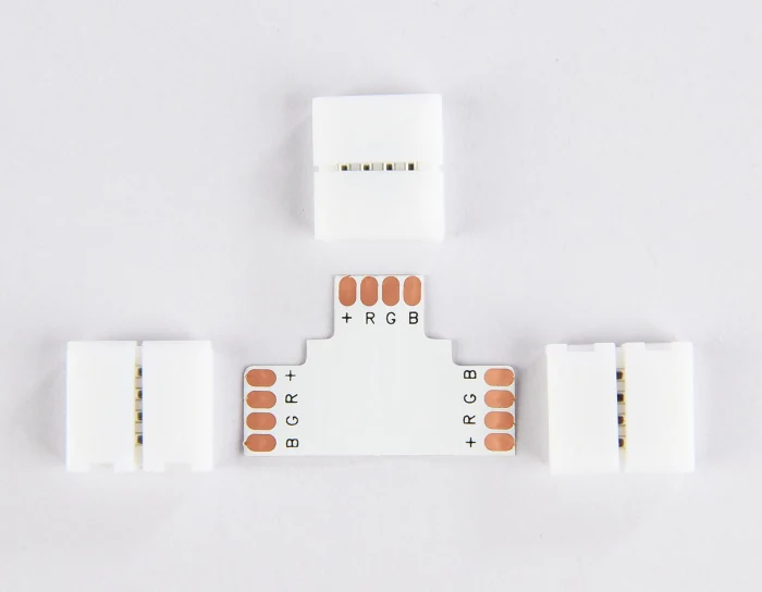 Соединитель T для светодиодной ленты 5050 12/24V (4 конт.) GS7001 (5шт) Ambrella light GS7001