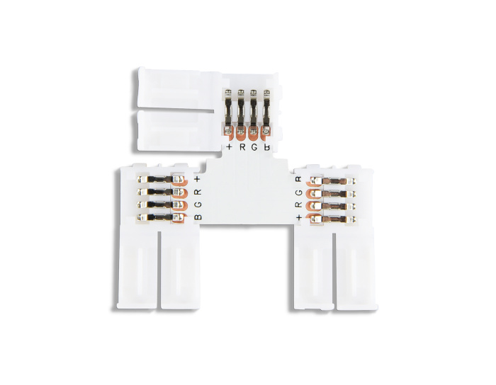 Соединитель T для светодиодной ленты 5050 12/24V (4 конт.) GS7001 (5шт) Ambrella light GS7001