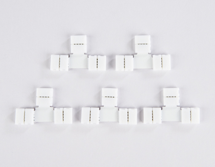 Соединитель T для светодиодной ленты 5050 12/24V (4 конт.) GS7001 (5шт) Ambrella light GS7001