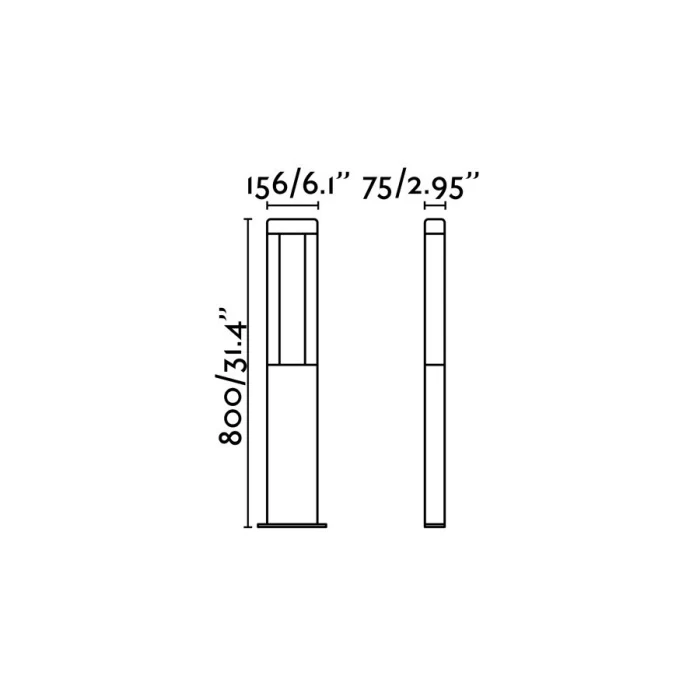 Фонарный столб NANDA LED Dark grey beacon lamp