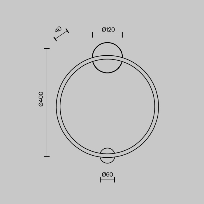 Бра Maytoni Halo MOD005WL-L24BSK