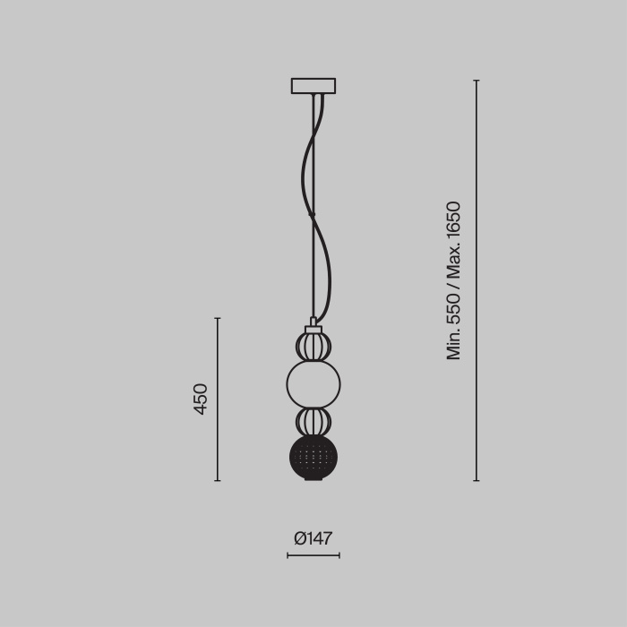 Подвесной светильник Maytoni Collar P069PL-L17CH3K