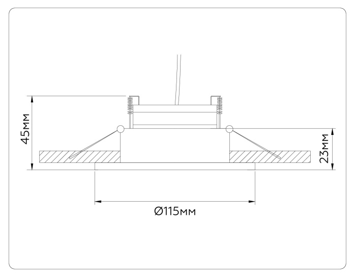 Встраиваемый поворотный точечный светильник GX53 AMBRELLA light TN51912