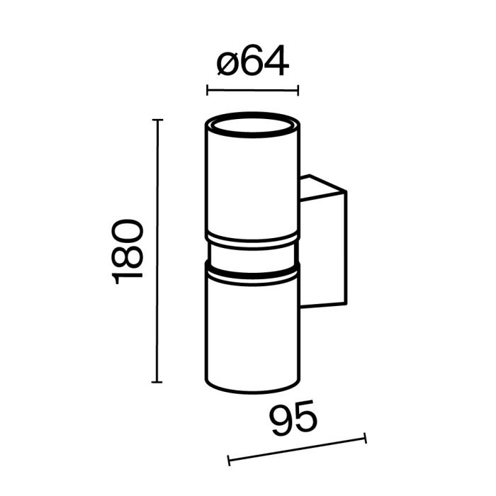 Светильник настенный Maytoni Bowery O582WL-02BS