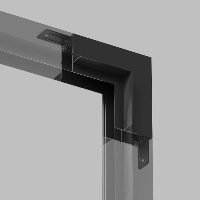 Соединитель для шинопровода Denkirs SMART HIDE TR2118-BK