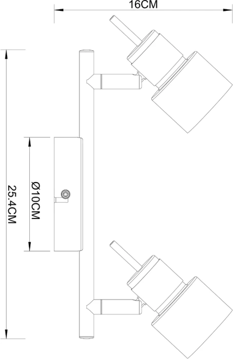 Спот Arte Lamp ALMACH A1906PL-2BK