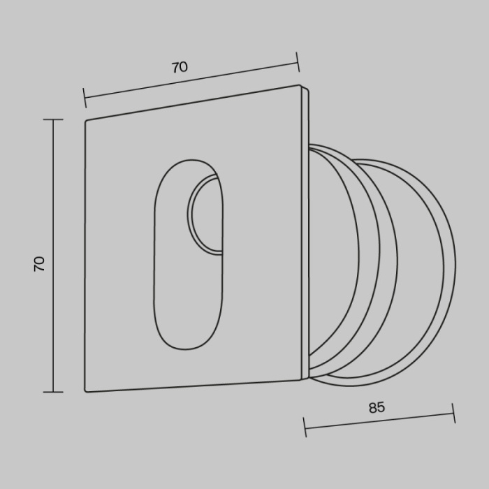 Подсветка для ступеней Maytoni Via Urbana O022-L3GR