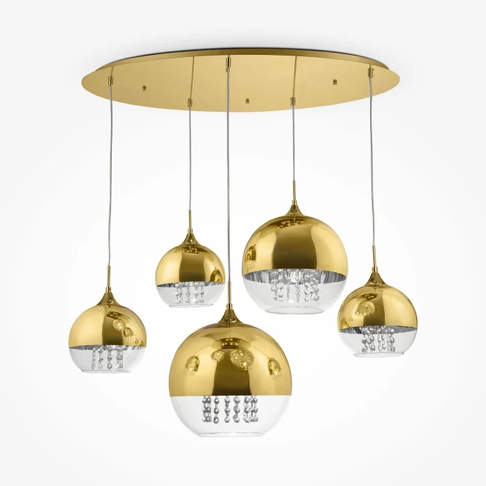 Каскадная люстра Maytoni Fermi P140-PL-170-5-G