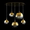 Каскадная люстра Maytoni Fermi P140-PL-170-5-G