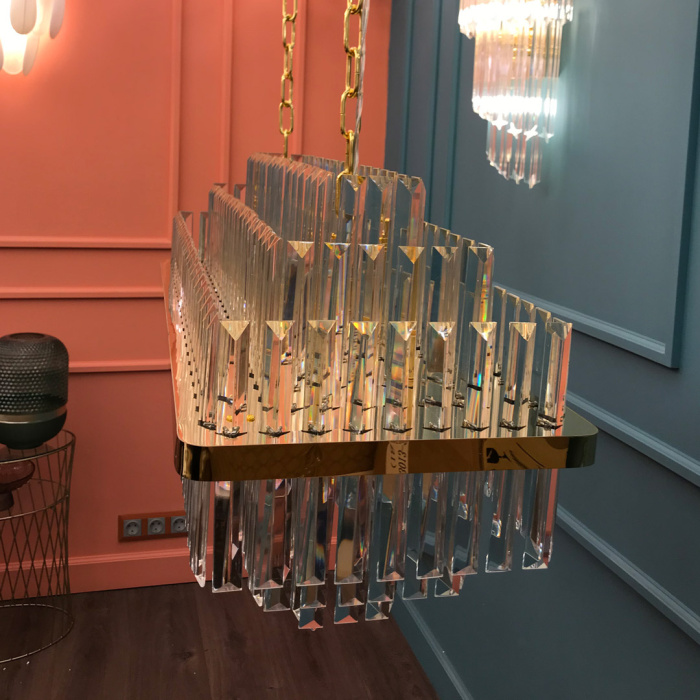 Люстра Cloyd BROTIGAN-D C12 / L80 см - золото (арт.10767)