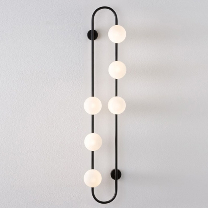 Настенное бра HOOP WALL H115 Black ImperiumLoft