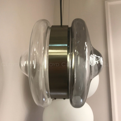 Подвесной светильник Cloyd EPICANTUS P1 / Ø28 см - никель - дымчатое стекло (арт.11355)