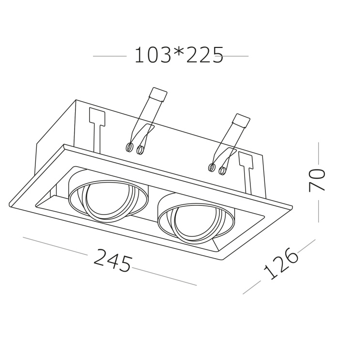 Встраиваемый светильник ST LUCE ST250.148.02