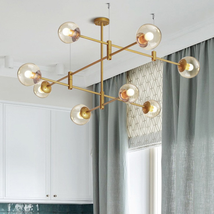 Подвесная люстра GAP золото ImperiumLoft