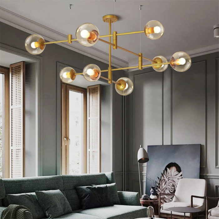 Подвесная люстра GAP золото ImperiumLoft