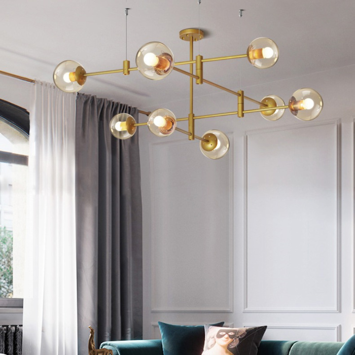 Подвесная люстра GAP золото ImperiumLoft