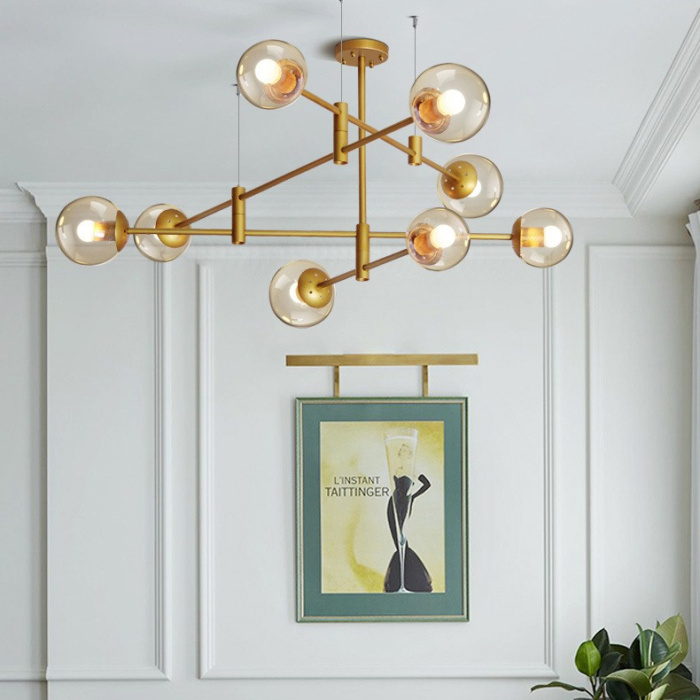 Подвесная люстра GAP золото ImperiumLoft