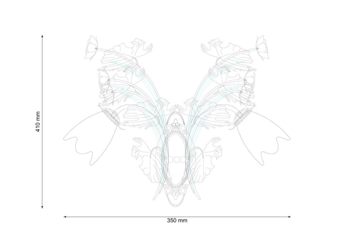 Бра Lucia Tucci Fiori di rose W1760.2