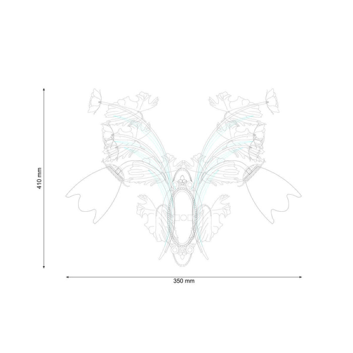 Бра Lucia Tucci Fiori di rose W1760.2