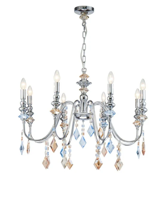 Люстра подвесная Lucia Tucci MAYA 4450.8 chrome