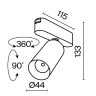 Трековый светильник Maytoni Focus LED TR103-1-12W3K-M-W