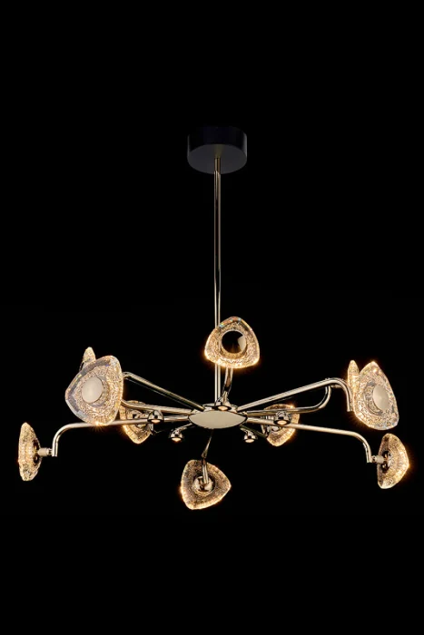 Подвесная люстра Leon Iris LE7913/10G Gold